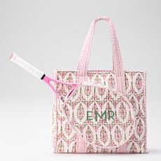 Block Print Tennis Tote