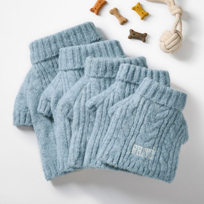 Chunky Cable Knit Dog Sweater