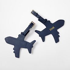 Fillmore Airplane Vegan Leather Luggage Tag