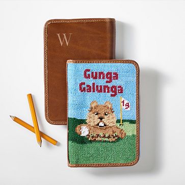 Smathers & Branson Needlepoint Golf Scorecard Holder