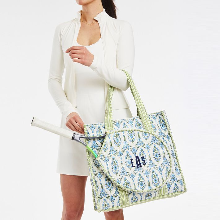 Block Print Tennis Tote