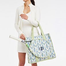 Block Print Tennis Tote
