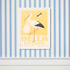 Stork Delivery Personalized Wall Art