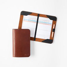 Leather Golf Score Card Holder