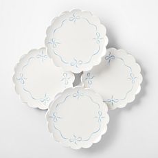 Bow Appetizer Plates, Set of 4