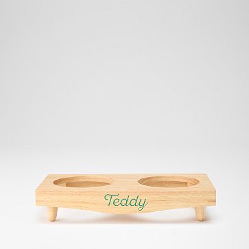 Build Your Pet Bowl Stand, Natural, Small
