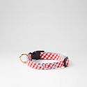 Classic Patterned Dog Collar, Red Gingham, Small
