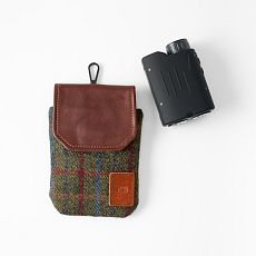 Leather and Tweed Golf Rangefinder Case