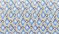 Blue Block Print