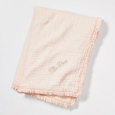 Lightweight Cotton Ruffle Baby Blanket