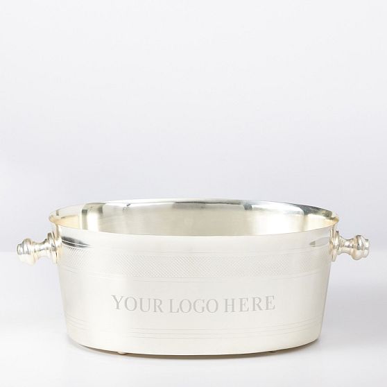 Silver Etched Party Tub