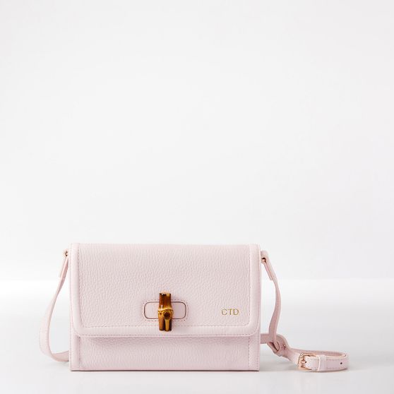 Emily Bamboo Leather Convertible Clutch