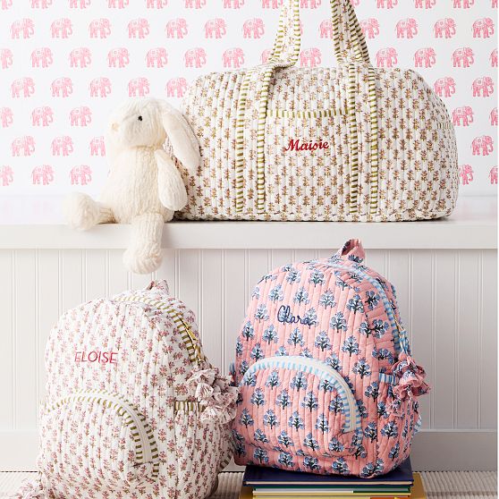 Block Print Duffle Bag