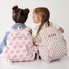 Block Print Quilted Backpack