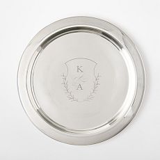 Celebration Silver Etched Tray