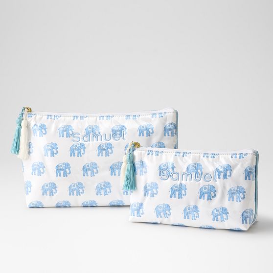 Clear Coated Travel Pouch, Set of 2