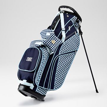 Mark & Graham x Spartina Golf Bag, Navy Gingham