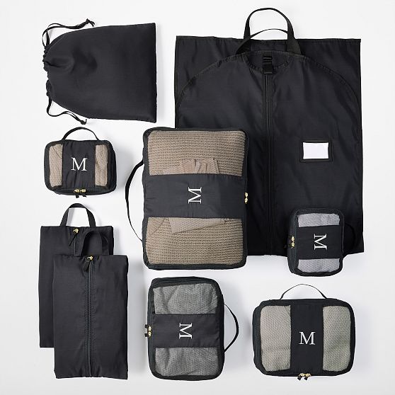 9 Piece Packing Cube Set with Garment Bag