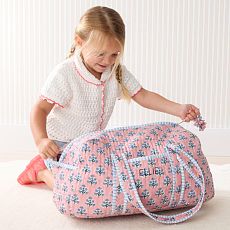 Block Print Duffle Bag