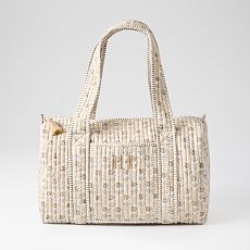 Block Print Quilted Overnighter