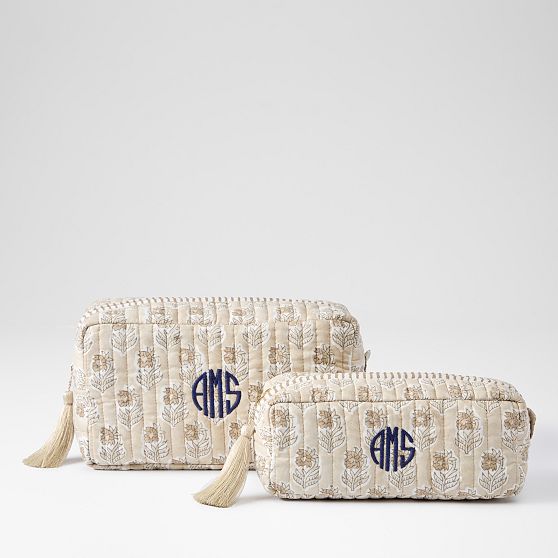 Block Print Travel Pouch Set