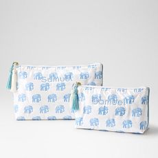 Clear Coated Travel Pouch, Set of 2