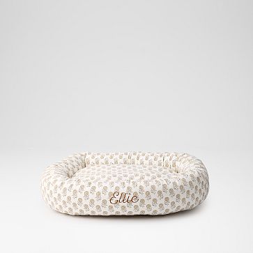 Donut Bed Cover and Insert, One Size, Sand Flower Block Print