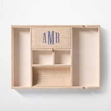 Montauk Raffia Valet Tray
