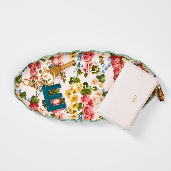 Sanderson Scalloped Ceramic Oval Catchall