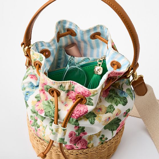 Sanderson Wicker and Canvas Bag