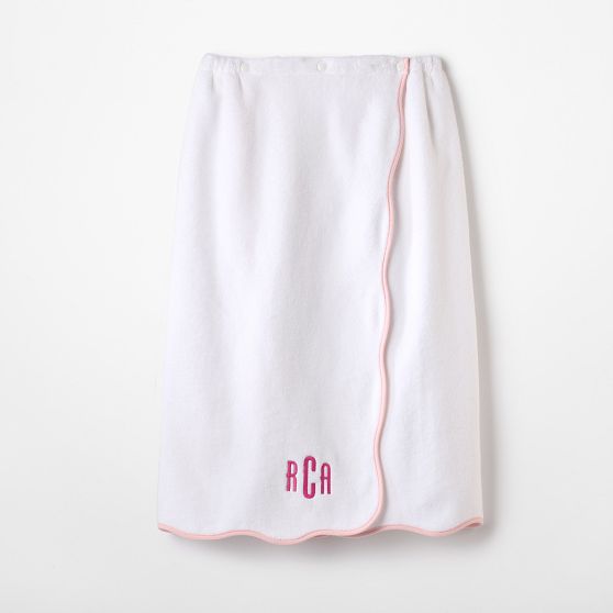 Scalloped Spa Towel Wrap