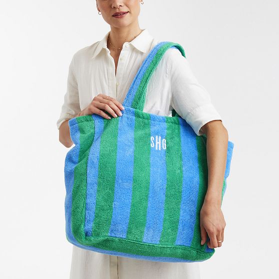 Cabana Stripe Terry Beach Tote