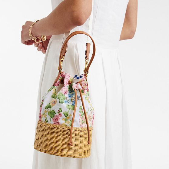 Sanderson Wicker and Canvas Bag