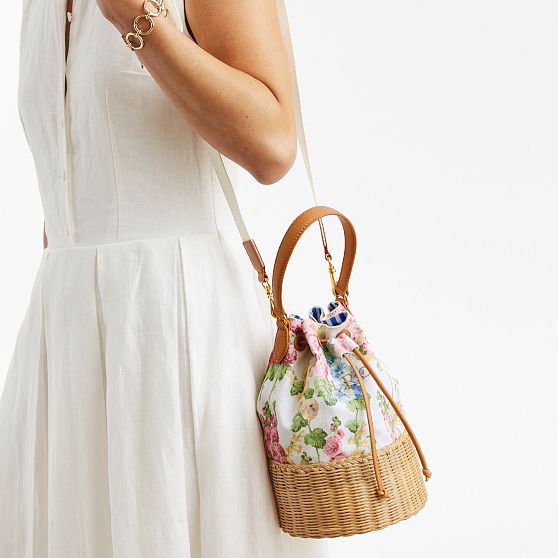 Sanderson Wicker and Canvas Bag