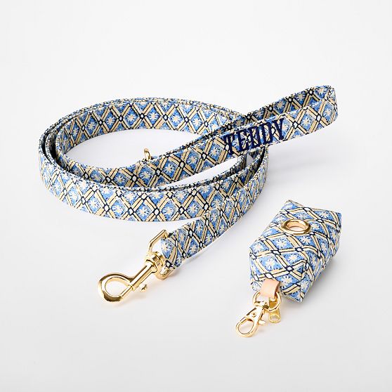 Block Print Dog Leash Set