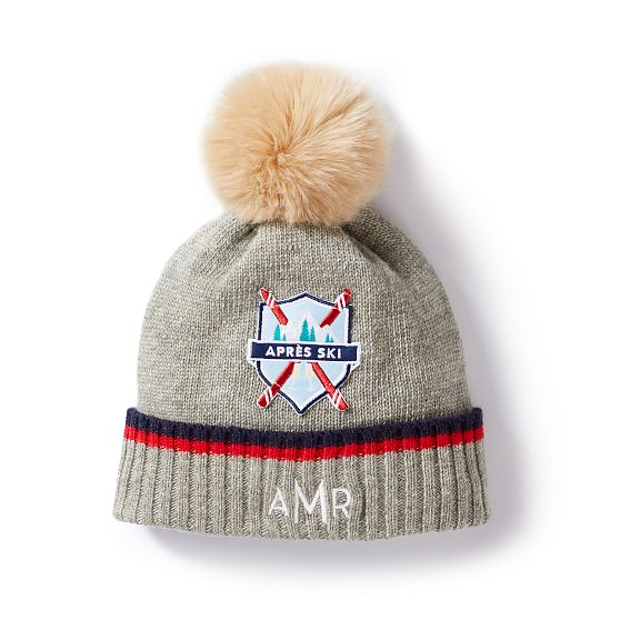 Apr&#232;s Crest Pom Pom Hat
