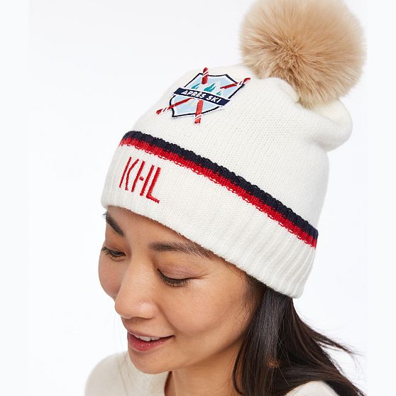 Apr&#232;s Crest Pom Pom Hat