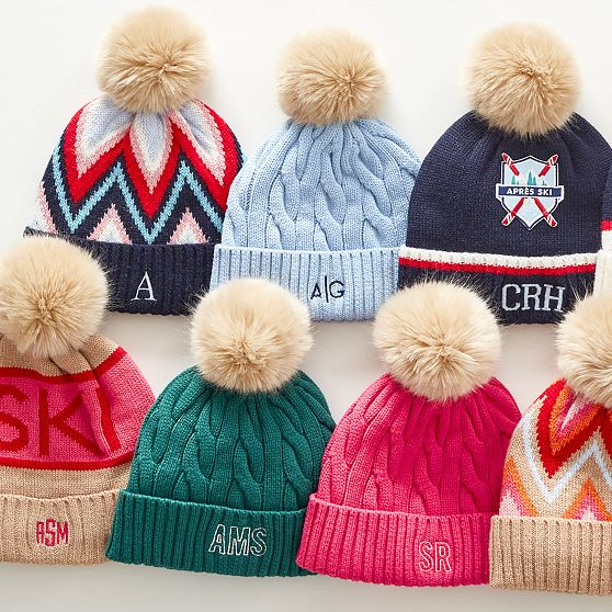 Apr&#232;s Crest Pom Pom Hat