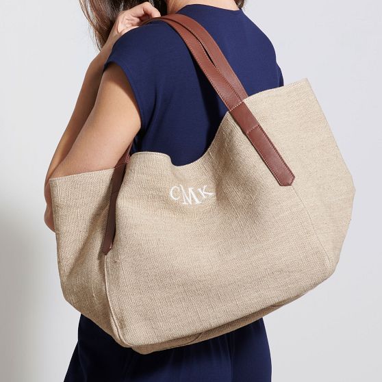 Italian Linen Travel Tote