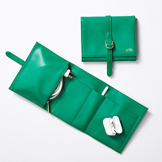 Faux Leather Tech Clutch