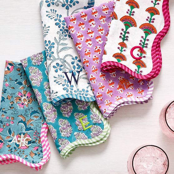 Furbish Block Print Napkins, Set of 4