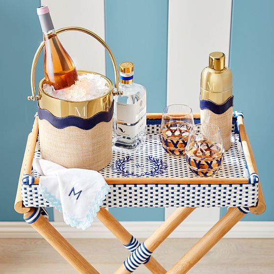 Raffia Wave Cocktail Shaker