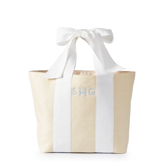Classic Diaper Shoulder Bags Pottery Barn Canvas Tote Ribbon Bow