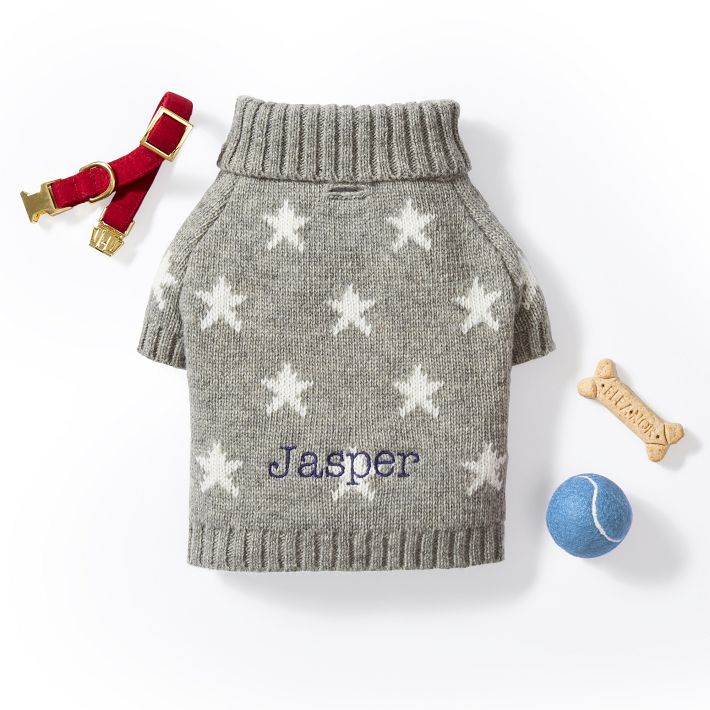 Stars Knit Dog Sweater