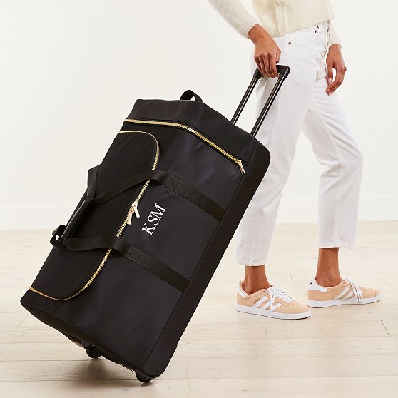 Terminal 1 Checked Rolling Duffle Bag