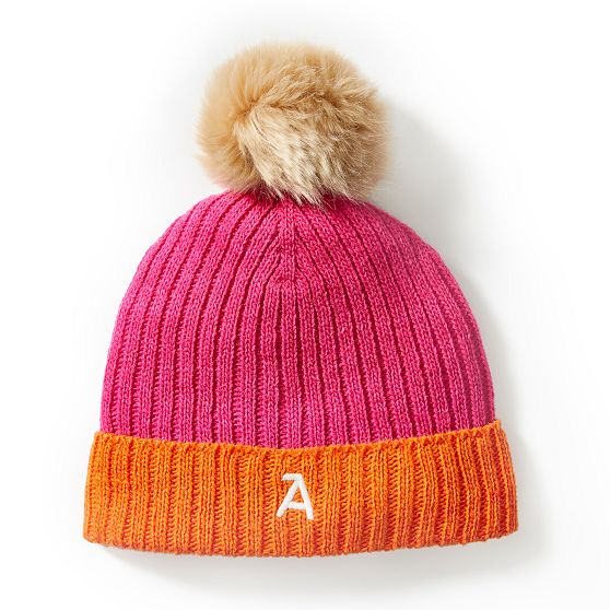 Colourful Pom Pom Hat