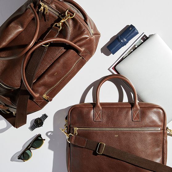 Harvey Leather Briefcase - Thumbnail 2