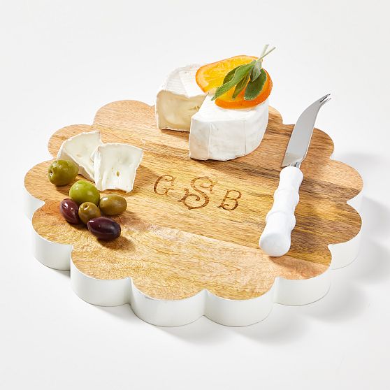 Mark &amp; Graham x Pencil &amp; Paper Co. Scalloped Cheese Board