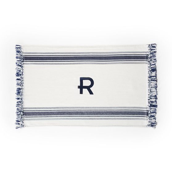 French Stripe Cotton Bath Mat