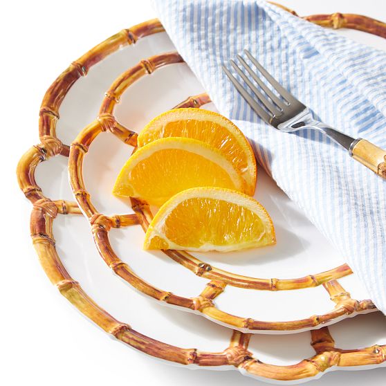 Bamboo Melamine Accent Plate - Thumbnail 4